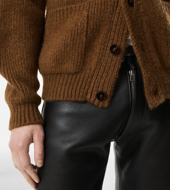 CASHMERE SHAWL COLLAR CARDIGAN TOFFEE online